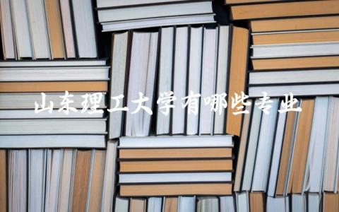 山东理工大学有哪些专业