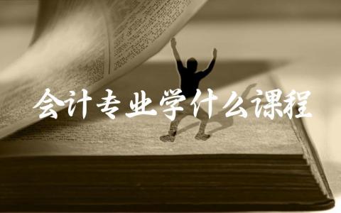 会计专业学什么课程