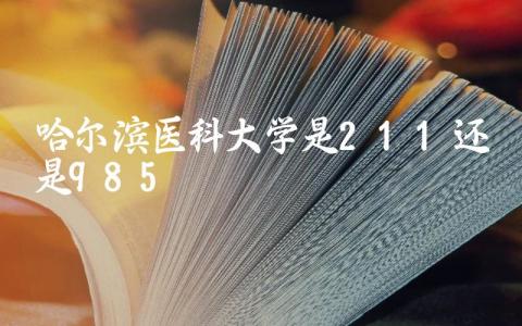 哈尔滨医科大学是211还是985