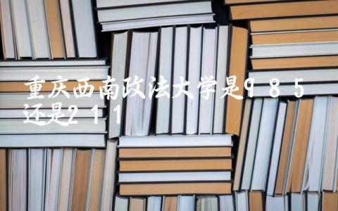 重庆西南政法大学是985还是211