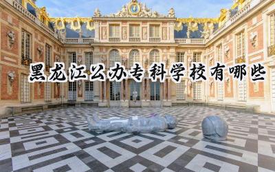 黑龙江公办专科学校有哪些