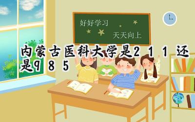 内蒙古医科大学是211还是985