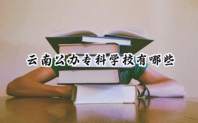 云南公办专科学校有哪些