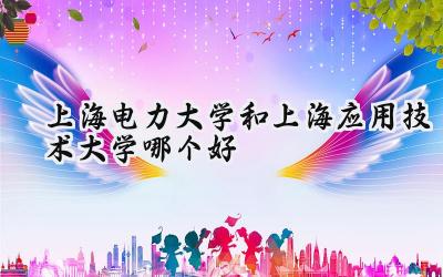 上海电力大学和上海应用技术大学哪个好
