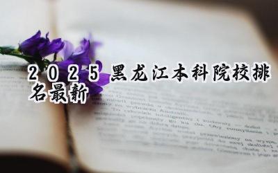 2025黑龙江本科院校排名最新