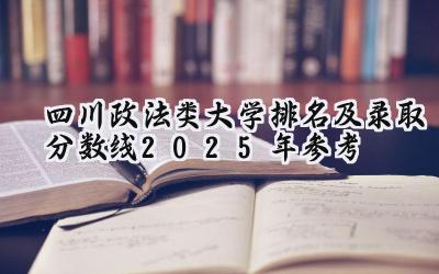 四川政法类大学排名及录取分数线（2025年参考）