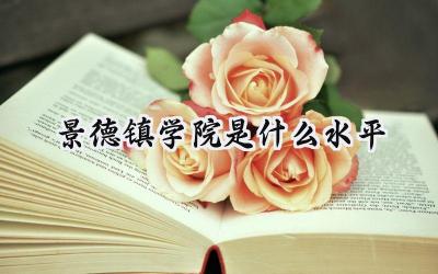 景德镇学院是什么水平