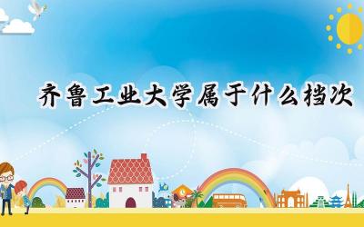 齐鲁工业大学属于什么档次