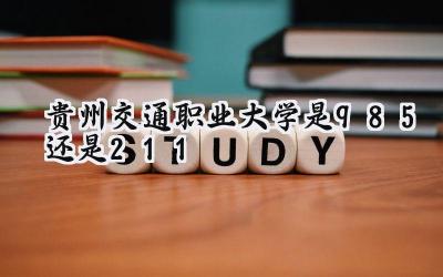 贵州交通职业大学是985还是211