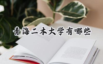 青海二本大学有哪些