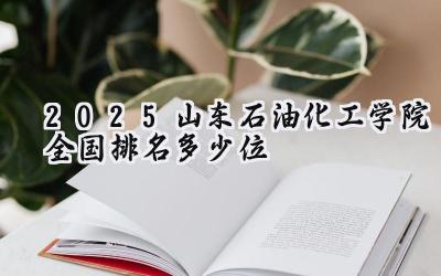 2025山东石油化工学院全国排名多少位