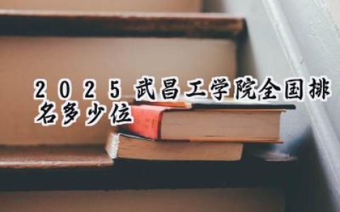 2025武昌工学院全国排名多少位