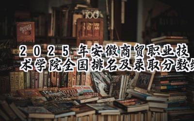 2025年安徽商贸职业技术学院全国排名及录取分数线