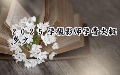 2025学摄影师学费大概多少