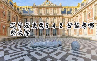 辽宁历史类542分能考哪些大学