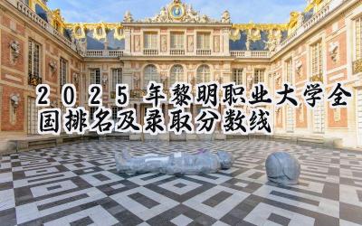 2025年黎明职业大学全国排名及录取分数线