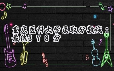 重庆医科大学2024录取分数线：最低378分