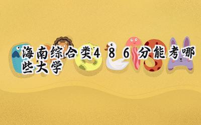 海南综合类486分能考哪些大学