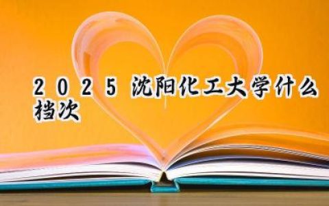 2025沈阳化工大学什么档次
