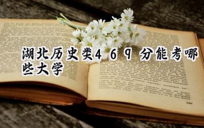湖北历史类469分能考哪些大学