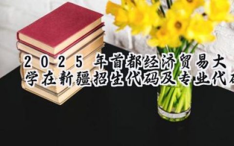 2025年首都经济贸易大学在新疆招生代码及专业代码