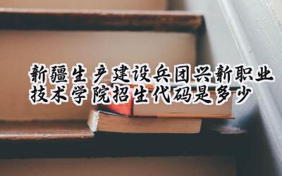 新疆生产建设兵团兴新职业技术学院招生代码是多少