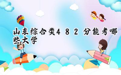 山东综合类482分能考哪些大学