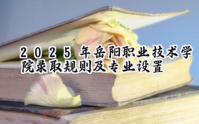 2025年岳阳职业技术学院录取规则及专业设置