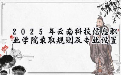 2025年云南科技信息职业学院录取规则及专业设置