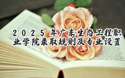 2025年广东生态工程职业学院录取规则及专业设置
