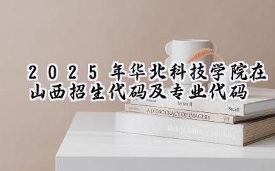 2025年华北科技学院在山西招生代码及专业代码