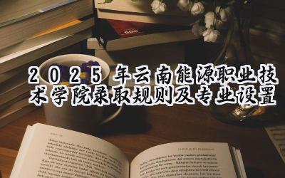 2025年云南能源职业技术学院录取规则及专业设置