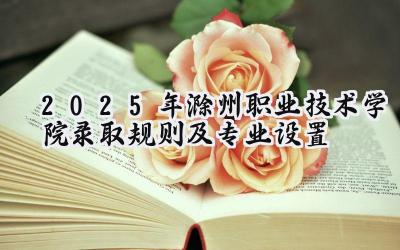 2025年滁州职业技术学院录取规则及专业设置