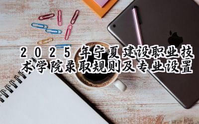 2025年宁夏建设职业技术学院录取规则及专业设置