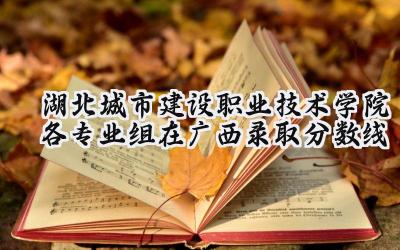 湖北城市建设职业技术学院各专业组在广西录取分数线
