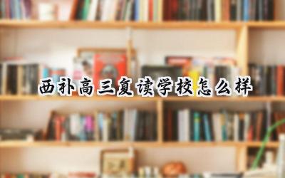 西补高三复读学校怎么样