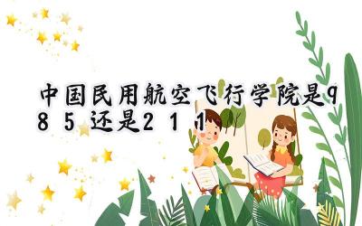 中国民用航空飞行学院是985还是211