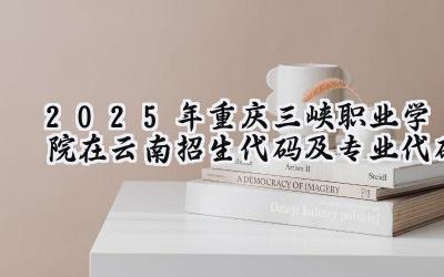 2025年重庆三峡职业学院在云南招生代码及专业代码