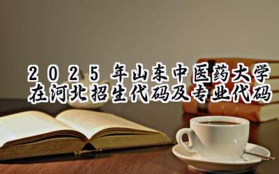 2025年山东中医药大学在河北招生代码及专业代码